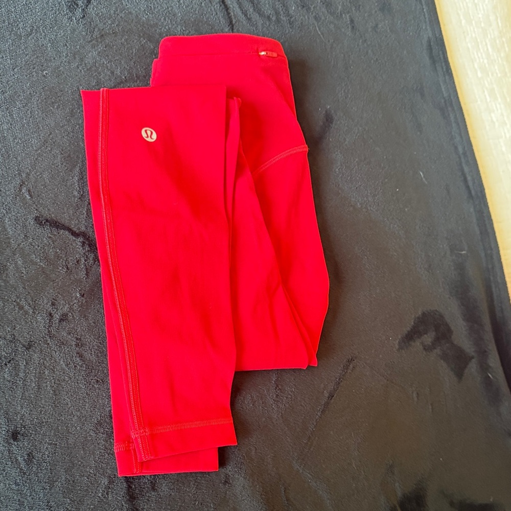 lululemon athletica Women’s Red Performance Leggings